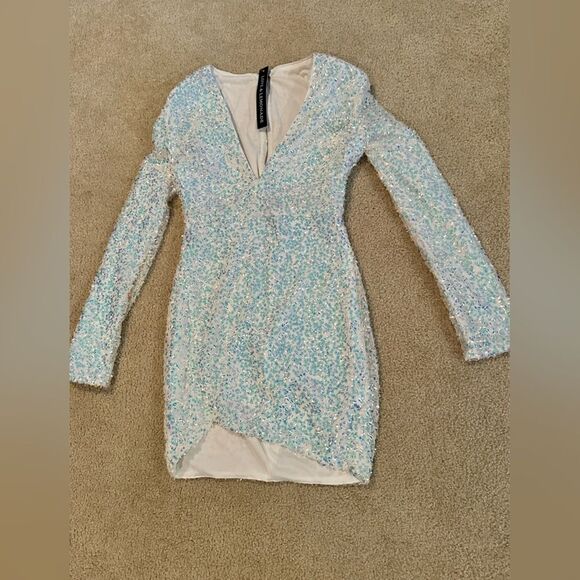 NWT love & lemonade dress sz small sequins bodycom cocktail dress - Picture 1 of 5